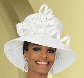 French Novelty: Ben Marc 47762 Womens White Church Suit with Hat