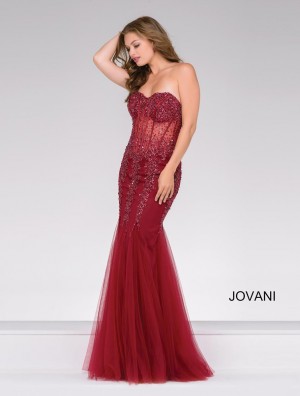 Jovani 5908 Tulle Mermaid Dress