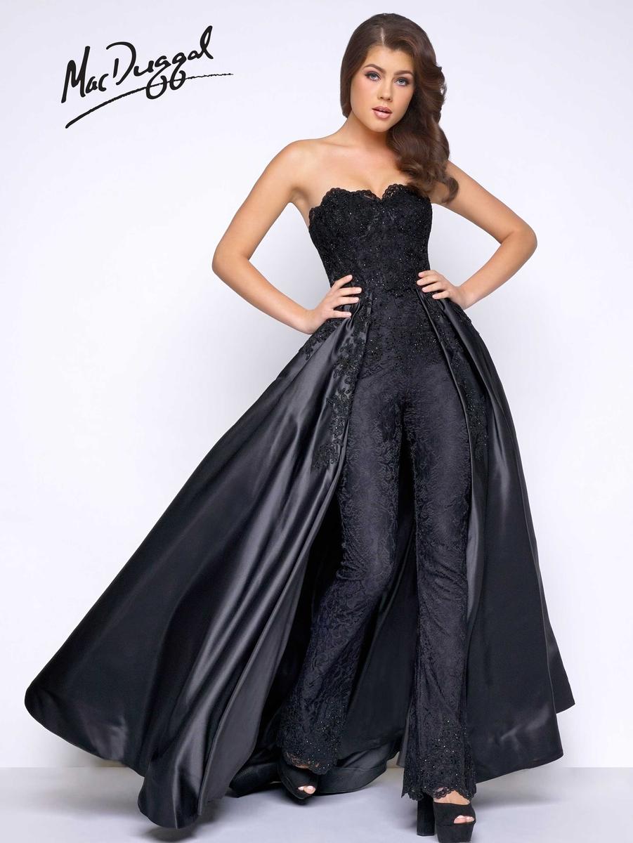 Mac duggal jumpsuit with overskirt 2025