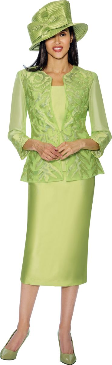 French Novelty: Size 14 Lime Green GMI G6813 Ladies Sheer