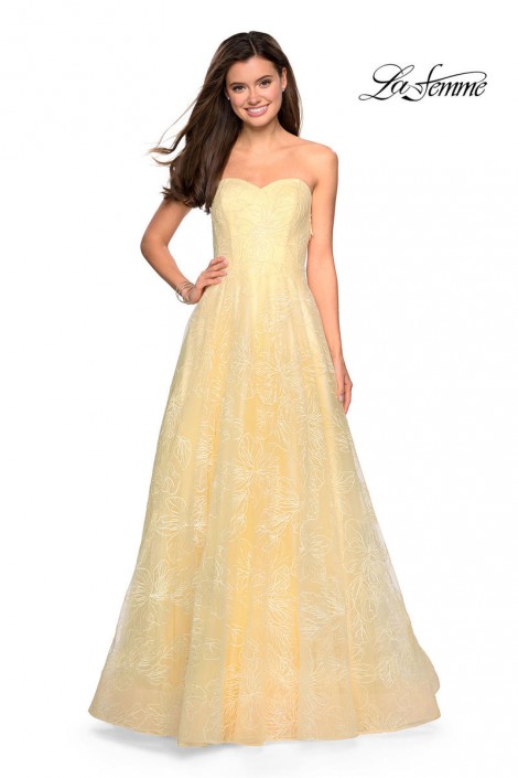 Pale Yellow Prom Dresses