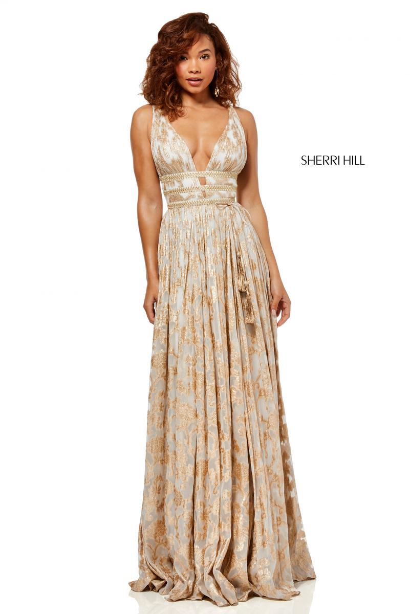 gold embellished gown