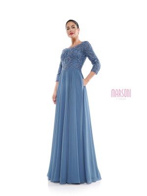 Size 6 Slate Marsoni MV1052 Beautiful Mother of Bride Dress