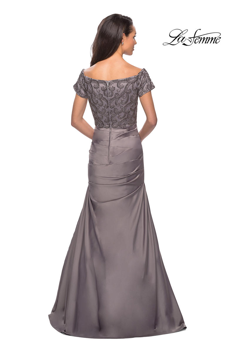French Novelty La Femme 25996 Ruched Mother of the Bride Dress