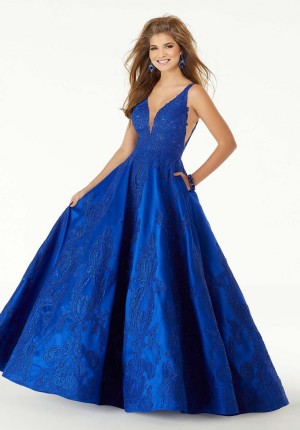 Size 4 Black Morilee 43089 Prom Gown with Pockets