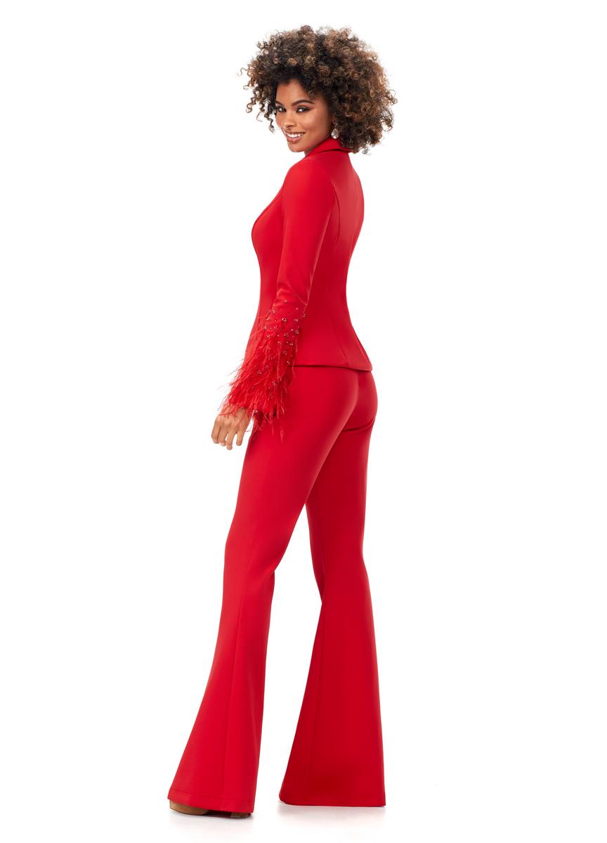 ASHLEYlauren - Scuba Two Piece Jumpsuit with Sleeves