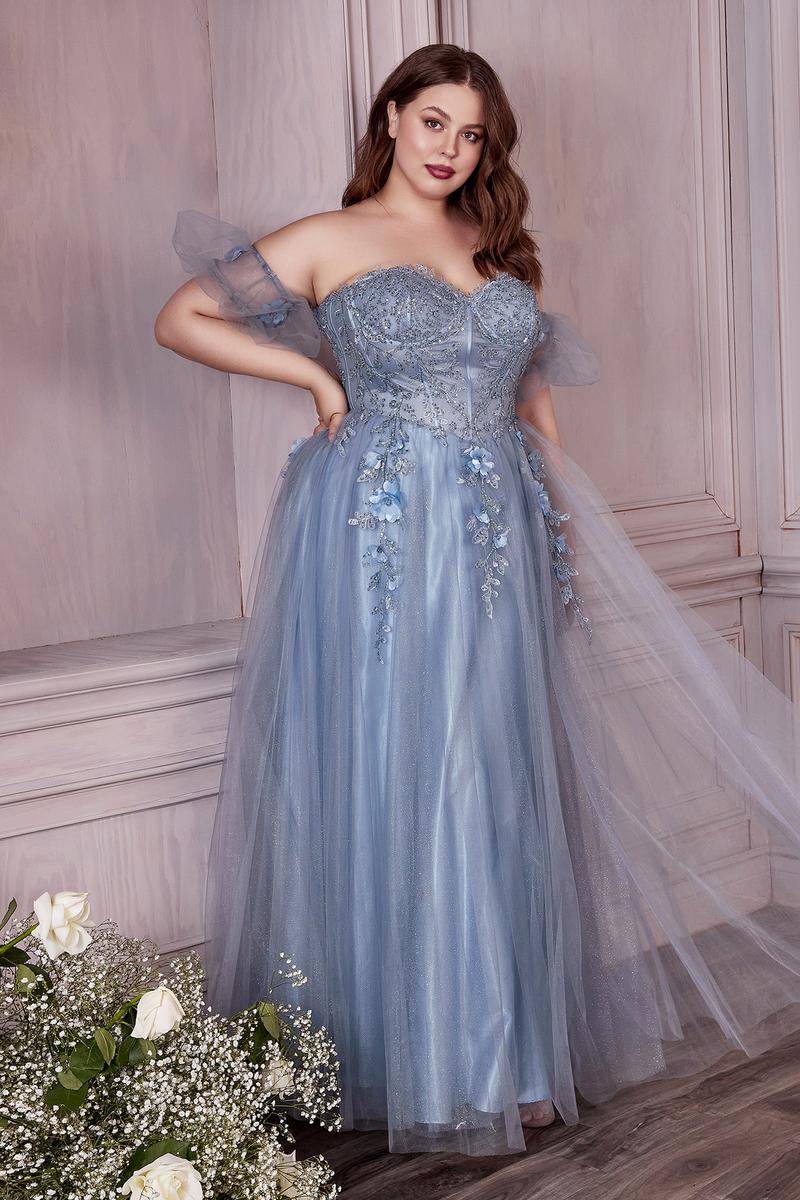 French Novelty: Ladivine CD0191C Whimsical Plus Size Prom Dress
