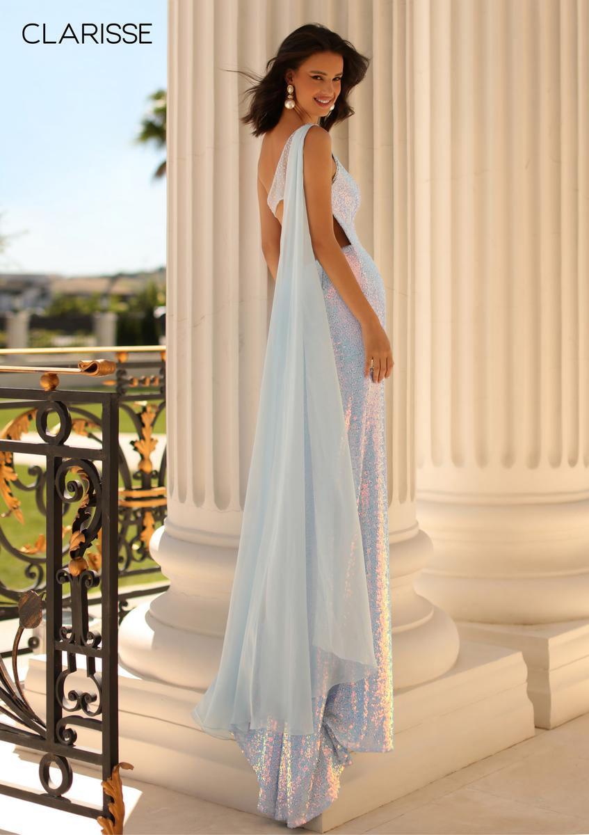 Clarice sequin hotsell cape dress