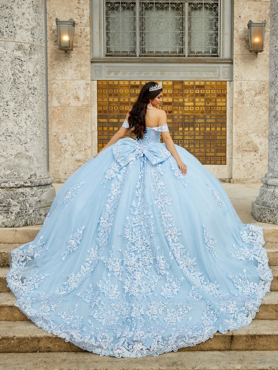 French Novelty: House of Wu 26022 Bow Back Quinceanera Dress