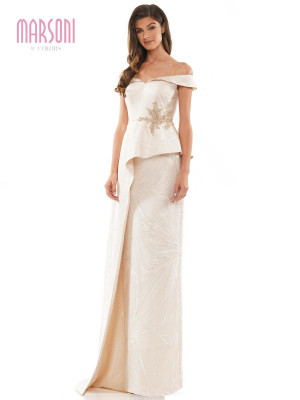 Size 18 Champagne Marsoni by Colors MV1225 Sophisticated Mothers Gown