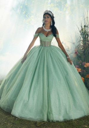 Size 2 Sage Valencia 60194 Gorgeous Quinceanera Dress