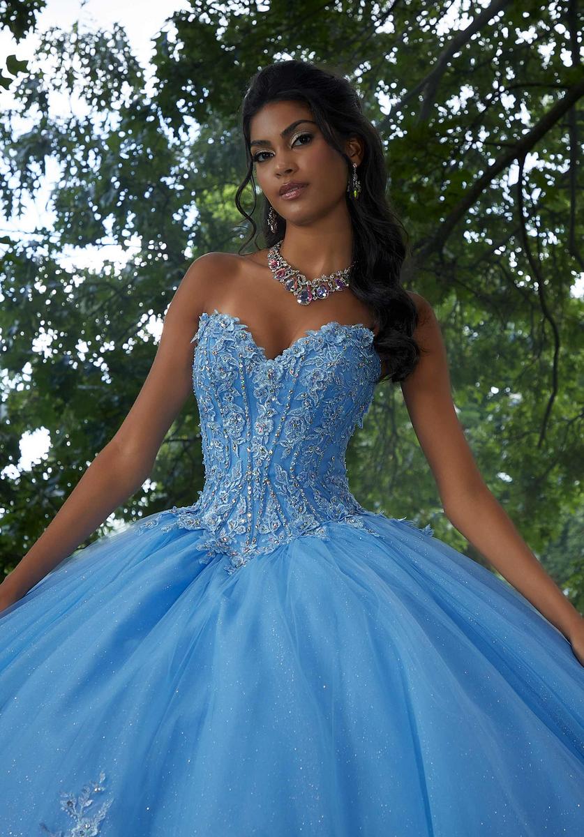 Blue long sleeve quinceanera dresses 2025