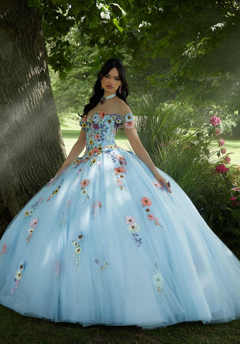 French Novelty: Vizcaya 89446 Floral Fantasy Quinceanera Dress