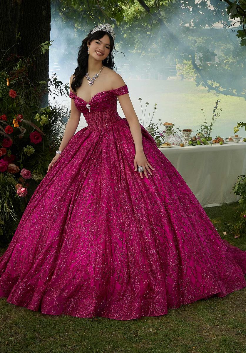 French Novelty Vizcaya 89455 Magical Sparkling Quinceanera Dress