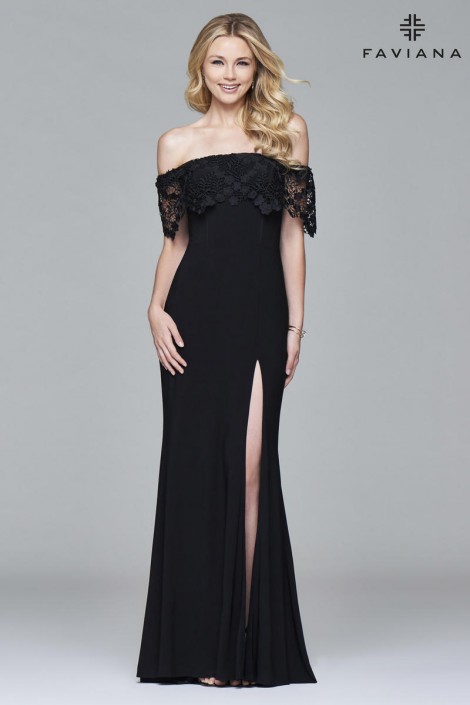 black strapless flowy dress