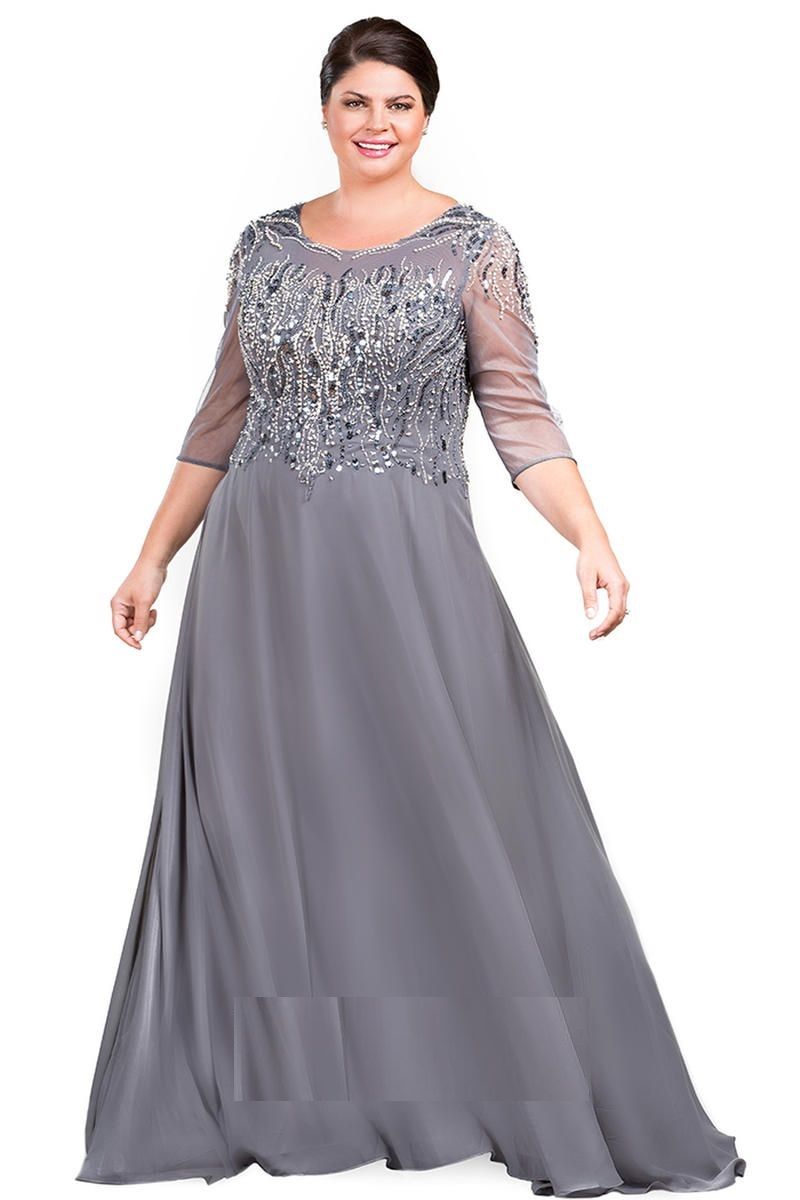 YOUAREFACNY Womens Long Sleeves Mother of The Bride Dress Lace Bridesmaid Gowns