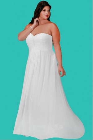 Size 24W Ivory Sydneys Closet SC5202 Plus Size Wedding Gown