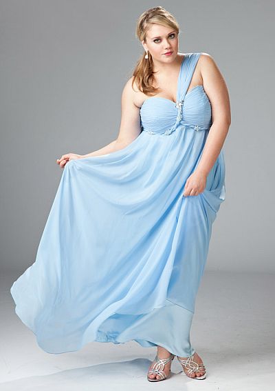 Sydneys Closet Baby Blue Plus Size Prom Evening Dress SC7040: French ...