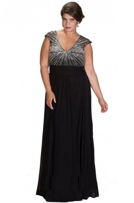 flattering plus size evening dresses