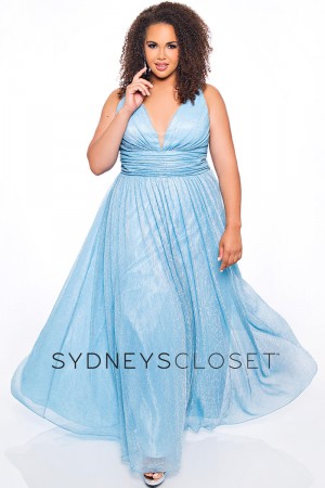 Sydneys Closet SC7284 Flattering Plus Size Prom Dress