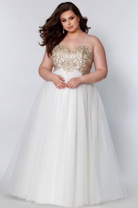 French Novelty Sydneys Closet SC7309 Aphrodite Plus Size Prom Dress