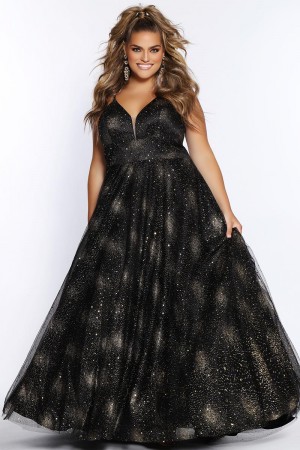 Sydneys Closet SC7327 Dream Catcher Plus Size Gown
