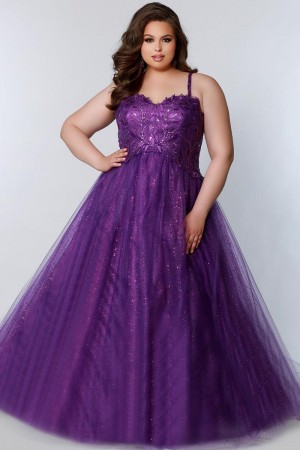 Sydneys Closet SC7328 Hollywood and Vine Plus Size Gown