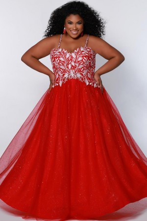 Sydneys Closet SC7329 Melrose Place Plus Size Gown