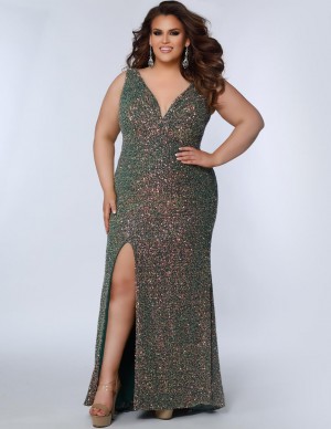 Sydneys Closet SC7339 Academy Awaits Plus Size Gown