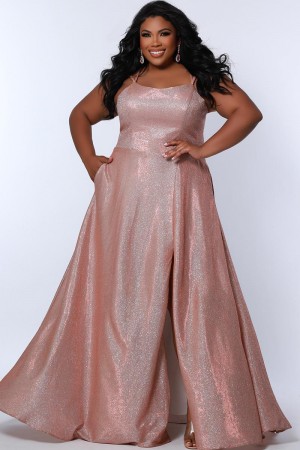 Sydneys Closet SC7349 Mystical Moment Plus Size Gown