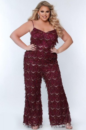 Sydneys Closet SC9108 Roaring Roudy Plus Size Jumpsuit