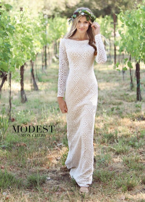 modest sheath wedding dresses
