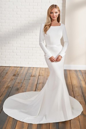 Mon Cheri TR12294 Sophisticated Long Sleeve Bridal Gown