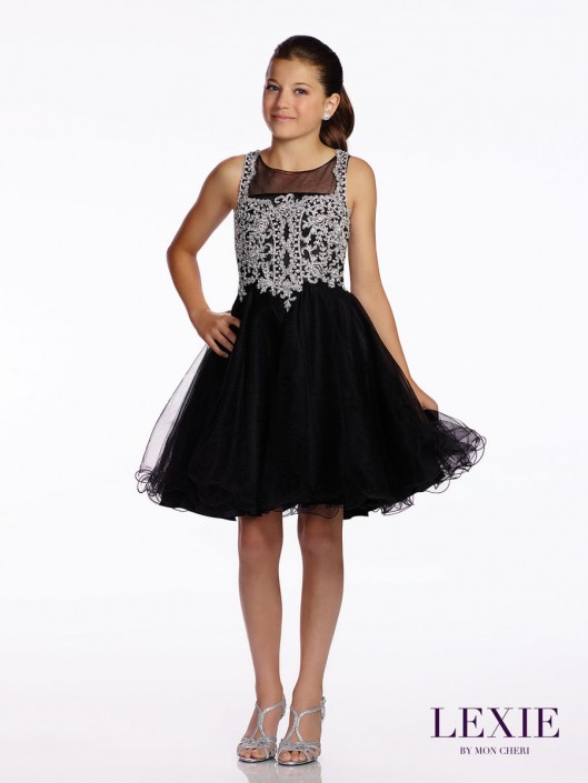 Lexie By Mon Cheri Tw11660 Tween A Line Dress French Novelty Lexie By Mon Cheri Tw11660 Tween A Line Dress