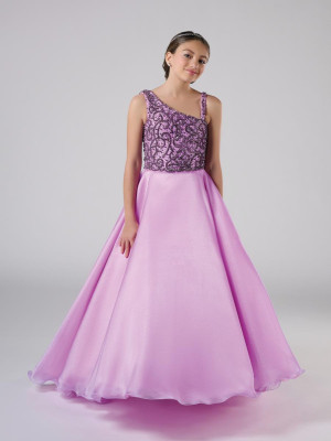 Tiffany Princess 13814 Miss Pre-Teen Pageant Dress in Shimmer Organza