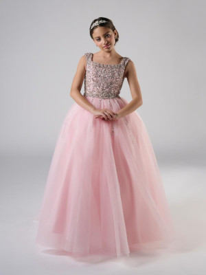 Tiffany Princess 13816 Child Pageant Dress Featuring Beaded Bodice