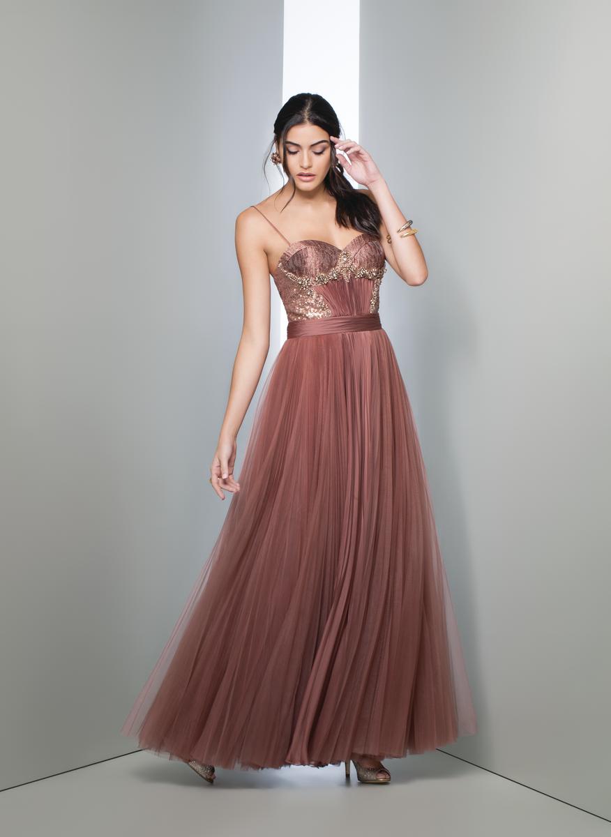 Mignon Vm1158 Pleated D Evening Dress French Novelty
