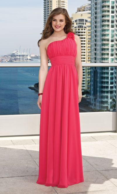 One Shoulder Long Chiffon Mori Lee Bridesmaid Dress 282 French Novelty One Shoulder Long Chiffon Mori Lee Bridesmaid Dress 282