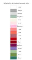 Bari Jay Bridesmaids Bella Chiffon and Matching Charmeuse Color Chart