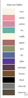 Bari Jay Bridesmaids Iridescent Chiffon Color Chart