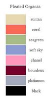 Bari Jay Bridesmaids Pleated Organza Color Chart
