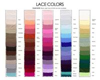 Jordan Lace Color Chart