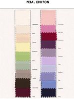 Jordan Petal Chiffon Color Chart