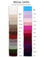 Jordan Bridesmaids Regal Satin Color Chart