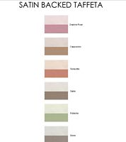 Jordan Bridesmaids Satin Backed Taffeta Color Chart