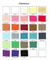 Landa Designs Signature Pageant Charmeuse Color Chart