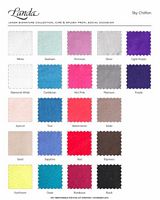 Landa Designs Signature Pageant Sky Chiffon Color Chart