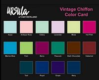 Ursula Vintage Chiffon Color Chart