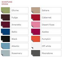 Watters Bridesmaids Shantung Color Chart