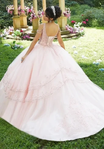 Vizcaya by Morilee 89274   Enchanting Beaded Tulle Gown for Special Occasions #0 Scarlet thumbnail